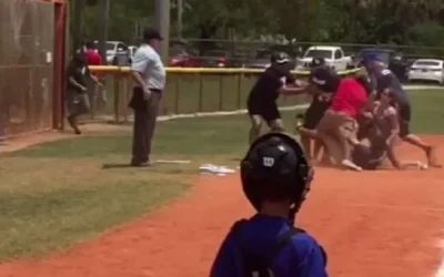 Little League Baseball UMP Beats Coach With Mask… Wild Fight On The Diamond