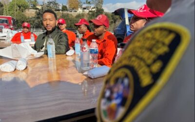 John Legend Performs For Incarcerated Los Angeles Firefighters During Ongoing Wildfires